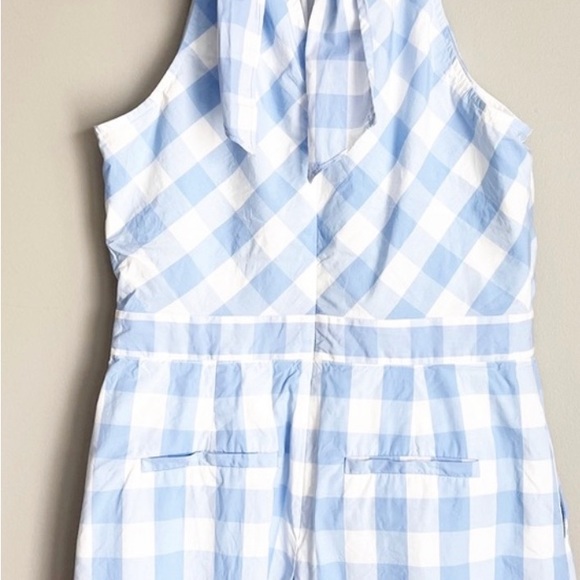 J. Crew High-neck jumpsuit in gingham cotton poplin - Picture 10 of 13